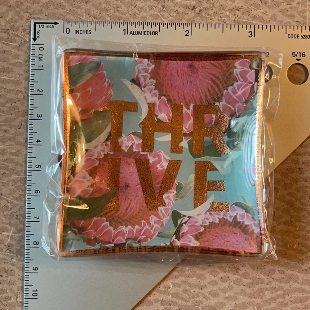 Studio Oh! Glass Trinket Dish: Thrive